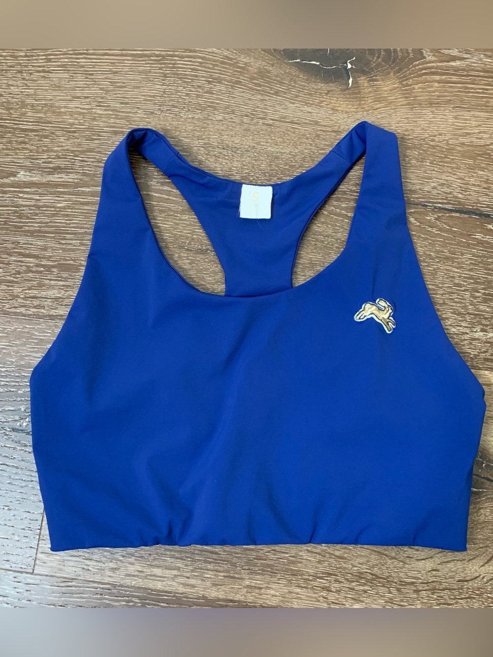 Track smith womens blue sports bra Small